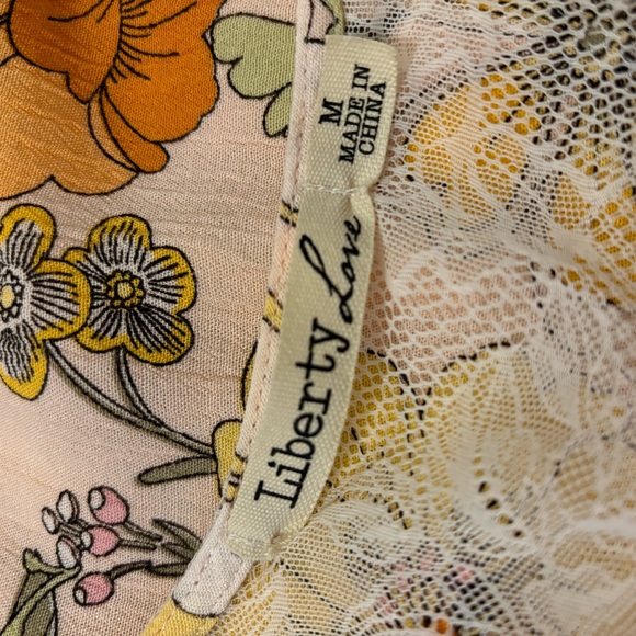 Liberty Love Maxi Floral With Lace Duster Cover Up (Like New) - Picture 5 of 6